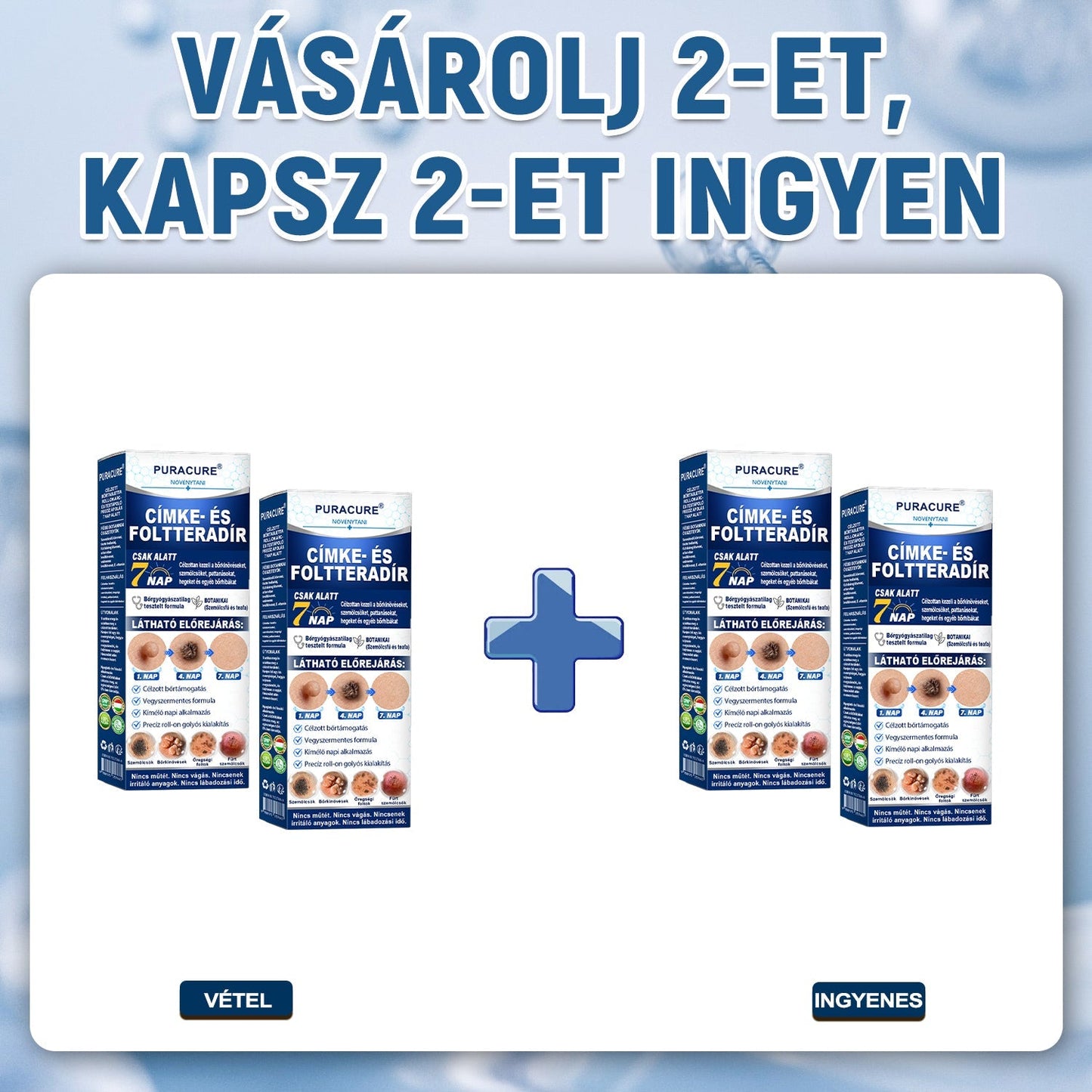 💖PuraCure® 👩‍⚕️ 𝟕 𝐍𝐚𝐩𝐨𝐬 Bőrkinövés- és Folteltávolító Toll Fájdalommentes és Hegmentes Professzionális Rollerball