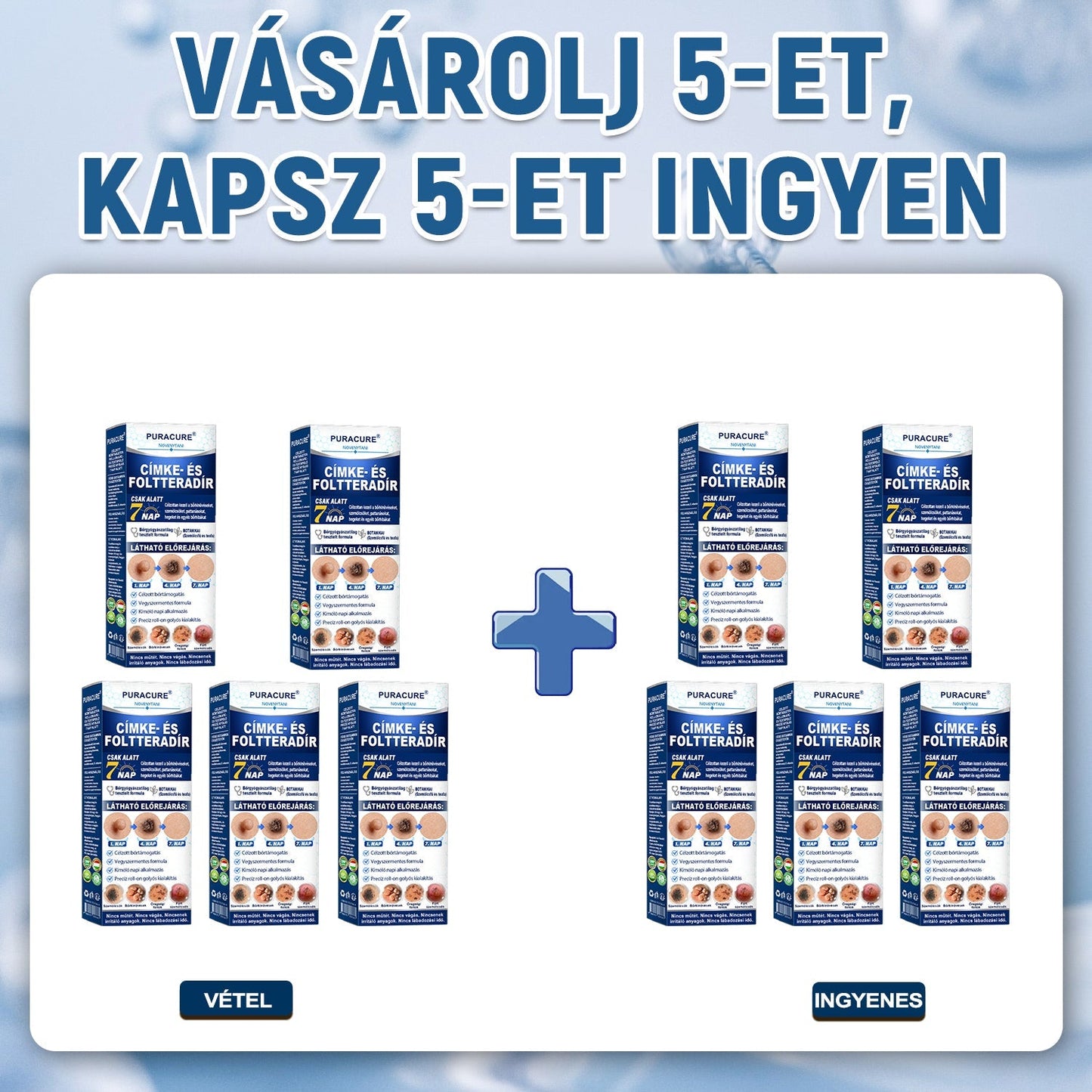 💖PuraCure® 👩‍⚕️ 𝟕 𝐍𝐚𝐩𝐨𝐬 Bőrkinövés- és Folteltávolító Toll Fájdalommentes és Hegmentes Professzionális Rollerball