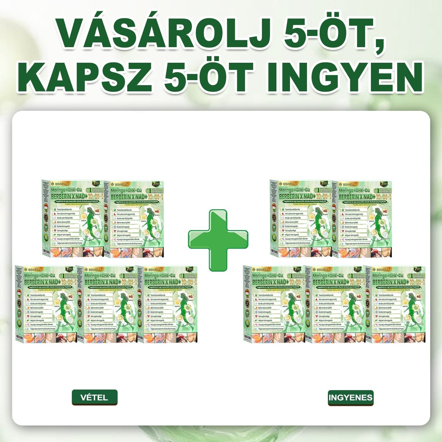 🔥Hivatalos Áruház |🍀BSWELL® Moringa × Berberin × NAD+ 10 az 1-ben Nano Mikrotűs Tapasz (Naponta egyszer, látható változások 7 nap után) ✅ Elhízás, megereszkedett bőr, cukorbetegség, alvási apnoé, ízületi problémák