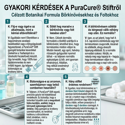 💖PuraCure® 👩‍⚕️ 𝟕 𝐍𝐚𝐩𝐨𝐬 Bőrkinövés- és Folteltávolító Toll Fájdalommentes és Hegmentes Professzionális Rollerball